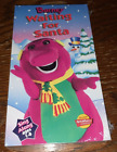 Barney Waiting For Santa VHS 1992 Vintage Purple Dinosaur Singalong NEW SEALED