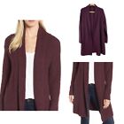 Nordstrom Halogen Long Duster Wool Blend Open Cardigan Sweater Chunky Size S