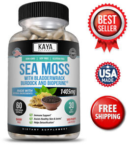 Organic Irish Sea Moss, Burdock Root, Bladderwrack Powder, Immune & Thyroid Care