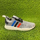 Adidas NMD R1 Primeknit Mens Size 10.5 Gray Black Athletic Shoes Sneakers BB2888