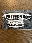 Vintage Concert Pass - Led Zeppelin - Earls Court - May 1975