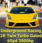 2004 Lamborghini Gallardo Underground Racing Twin Turbo 2,000HP Gated 6Spd