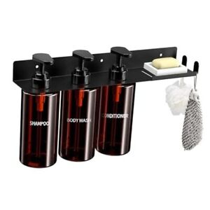 Shampoo Dispenser for Shower Wall Mount 3 Chamber,Shampoo and Conditioner