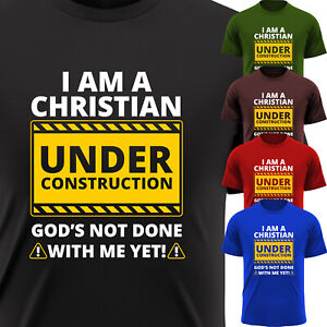 Christianity Jesus Cross Men's T-Shirt Faith Bible Religious New Gift Tee