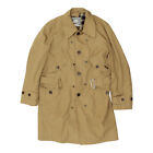 Another Basket Mens Beige Belted Overcoat | Vintage Warm Check Lined Trench Coat