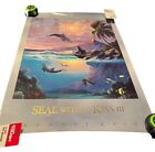 Vtg 90s Anthony Casay Art Poster 1994 Seal With A Kiss 3 Moonlight Images