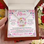 To My Mom, Mothers Day Gift, WISHBONE Necklace Jewelry Message Card Gift For Mom