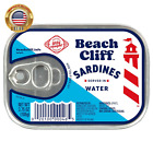 New ListingSardines in Water, 3.75 Oz Can - Wild Caught Sardines - 12G Protein per Serving