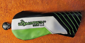 BOMBTECH GOLF 4.0 FAIRWAY WOOD HEADCOVER HAS REVOLVING TAG BLACK - WHITE - LIME