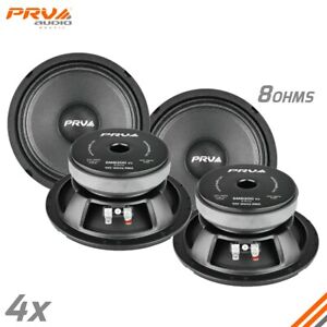 4x PRV Audio 6MB200 v2 Midbass Car Audio 6.5