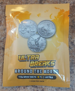 New Listing2023 & 2024  1OZ SILVER/GOLD MS70 ULTRA BREAKS AROUND THE WORLD SEALED PACK COIN