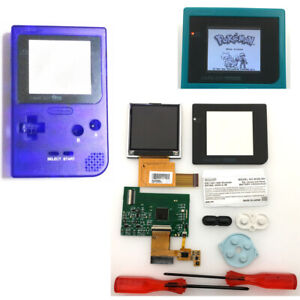 5 Levels Brightness Backlight LCD Screen + Housing case For Game Boy Pocket GBP