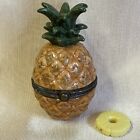 New ListingPHB Pineapple w/Trinket Porcelain Hinged Box Midwest Of Cannon Falls Collectible
