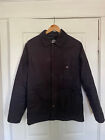 Men's Dickies Duck Canvas Chore Jacket Small Lined Black Buttoned