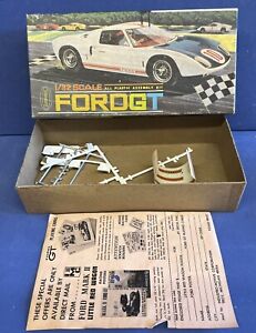 Rare 1967 FORD GT Box 1/32 Aurora Model Car Kit w Some Contents