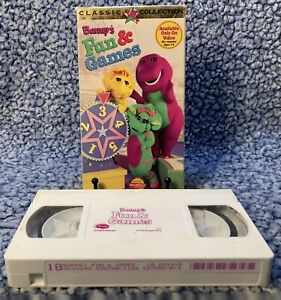 Barney's Fun and Games VHS 1996 Only on Video Kids