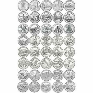 2012-2021 S ATB National Parks BU Quarter set(46 coins includes all S mint Qtrs)