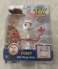 2019 Toy Story 4 Pull N Go Forky Figure On Hand! Wacky Action NEW IN PACKAGING