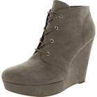 GBG Los Angeles Womens Aheela Taupe Wedge Boots Shoes 6.5 Medium (B,M)  5205