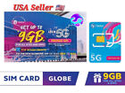 GLOBE 5G Prepaid Roaming Philippines SIM Card LTE Tri-Cut Mini Micro Nano w 150