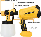 Cordless Paint Sprayer, for DEWALT 20V Battery Brushless HVLP Electric Paint Gun