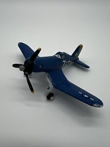 Disney Pixar Planes Skipper 7 Plane Diecast Metal 1:55 Scale Fire & Rescue Blue