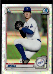 BOBBY MILLER 2020 BOWMAN CHROME REFRACTOR 1st RC ROOKIE **QTY** 🔥 🔥 DODGERS