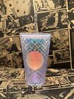 Starbucks Holiday 2022 Iridescent White Clear Jeweled 16oz Grande Tumbler Cup