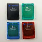 Pick Black Blue Green or Red Authentic Sony PlayStation 2 PS2 8 MB Memory Card