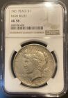 New Listing1921-P $ PEACE SILVER DOLLAR HIGH RELIEF NGC AU58 