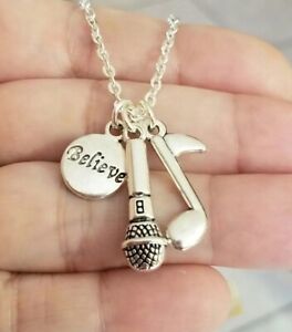 Believe Necklace Eighth Note Music Jewelry Singer Music Note Steve Perry Jewelry