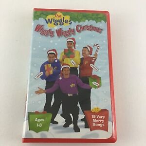 The Wiggles Wiggly Wiggly Christmas VHS Tape Holiday Very Merry Songs Vintage