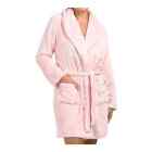 Juicy Couture Luxe Soft Plush Robe Sz Small/Medium Pink JC Emboss Women's NEW