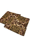 New Listing2 Brown Batik Curtains Panels Drapes 80 Long Brown Batik Vintage Print Pattern