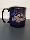 2015 Universal Studios Jurassic World Logo Coffee Tea Mug Black Blue