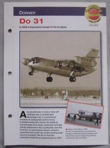 Aircraft of the World Card 20 , Group 16 - Dornier Do 31