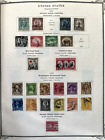 US Stamp album 1929-1972 nearly complete, many earlier