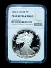 1986-S $1 Proof American Silver Eagle - NGC PF69 Ultra Cameo