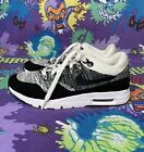 Nike Air Max 1 Ultra Flyknit Running Shoes Women’s Size 7 Black White 843387-100