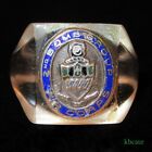 VTG WWII US ARMY AIR CORPS 2ND BOMB GROUP DUI HAND CARVED LUCITE RING OOAK SZ 10