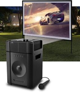Ion Projector Bluetooth 30-150 Battery Indoor-Outdoor-Karaoke-Speaker HDMI