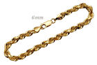 14k Solid Yellow Gold Rope Chain Necklace Bracelet 1mm-10mm Men Women Sz 7
