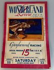 Vintage Wonderland Revere Dog Track Greyhound Racing 1942 Official Program
