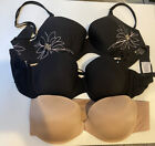 Womens Strapless Bra Lot Of 3, Calvin Klein, Victoria Secret, Wacoal, 34C-36C