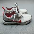Nike React Infinity Running Shoes Mens 10.5 Run Flyknit 3 White Crimson Sneakers