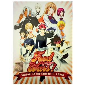 Food Wars! Shokugeki No Soma Season 1-5 Complete Collection Boxset Anime DVD