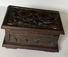Vintage Wood Carved Hinged Box Mexico