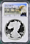 New Listing2022 w proof silver eagle ngc pf70 uc first day of issue eagle mtn label w coa