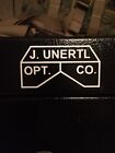 J. Unertl Opt. Co. Vinyl Sticker Logo Rifle Scope White