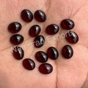 Natural Garnet Oval 3x5 mm to 12x16 mm Cabochon Loose Gemstone Lot